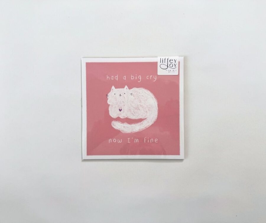 Print Little Square "Had A Big Cry"