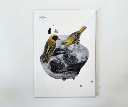 Print A4 "Yellow Weaver"