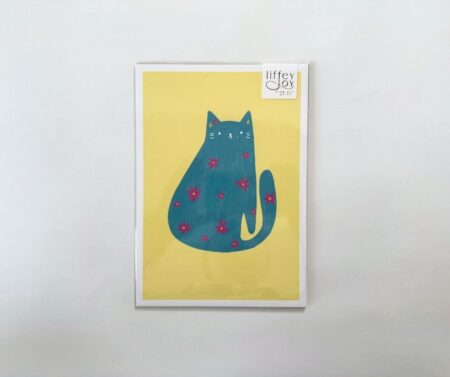 Print A5 "Teal Purrenial Bloom"