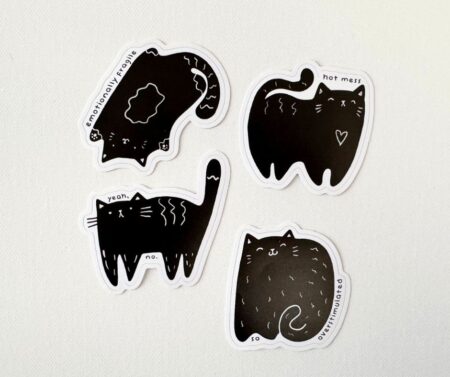 Stressed Cats Sticker Pack